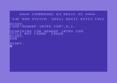 Adwarp Intro Compo by Stinger